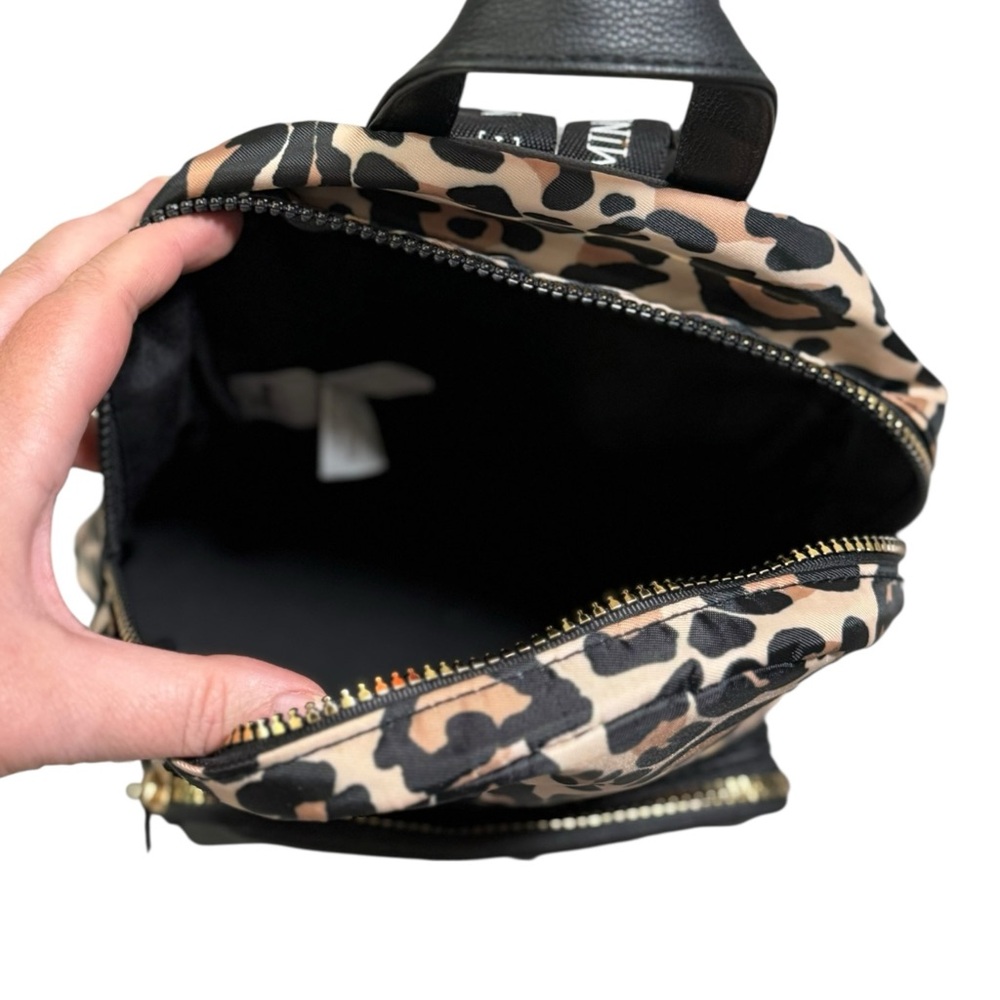 Disney Tan and Black Mini Backpack with Leopard Print - Picture 4 of 6